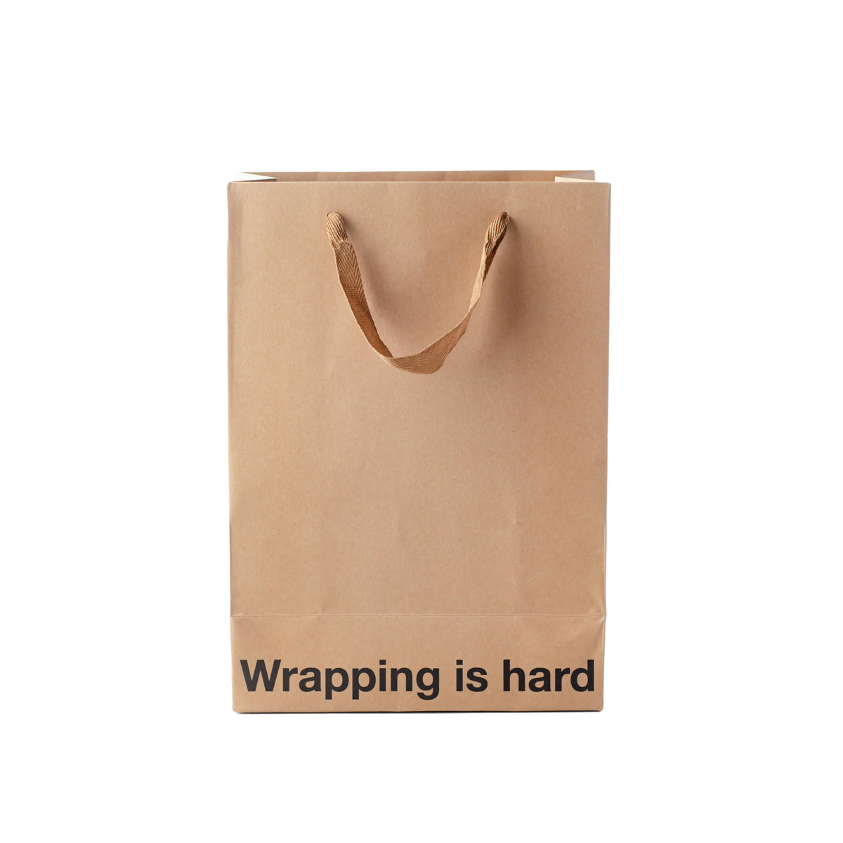 "Wrapping Is Hard" Funny Gift Bag