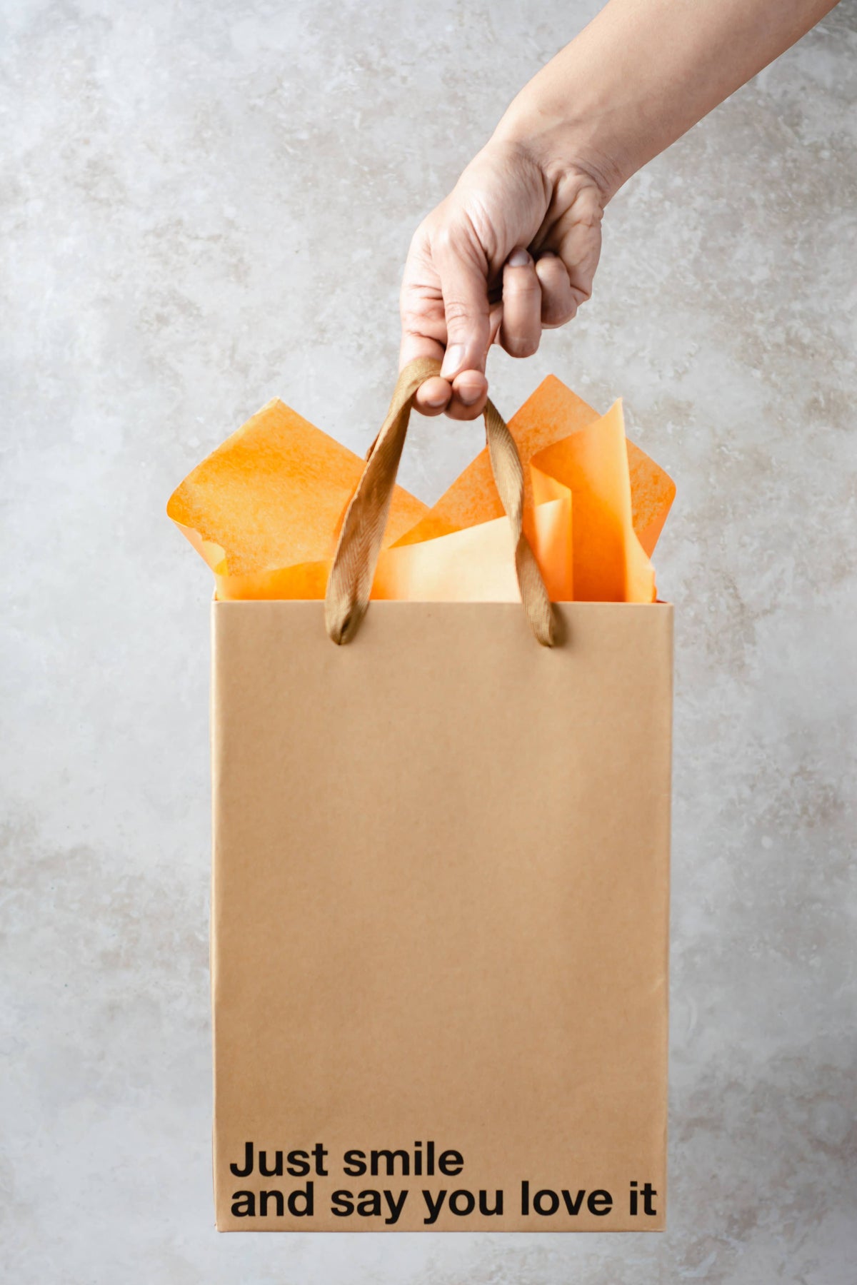 "Just Smile And Say You Love It" Gift Bag